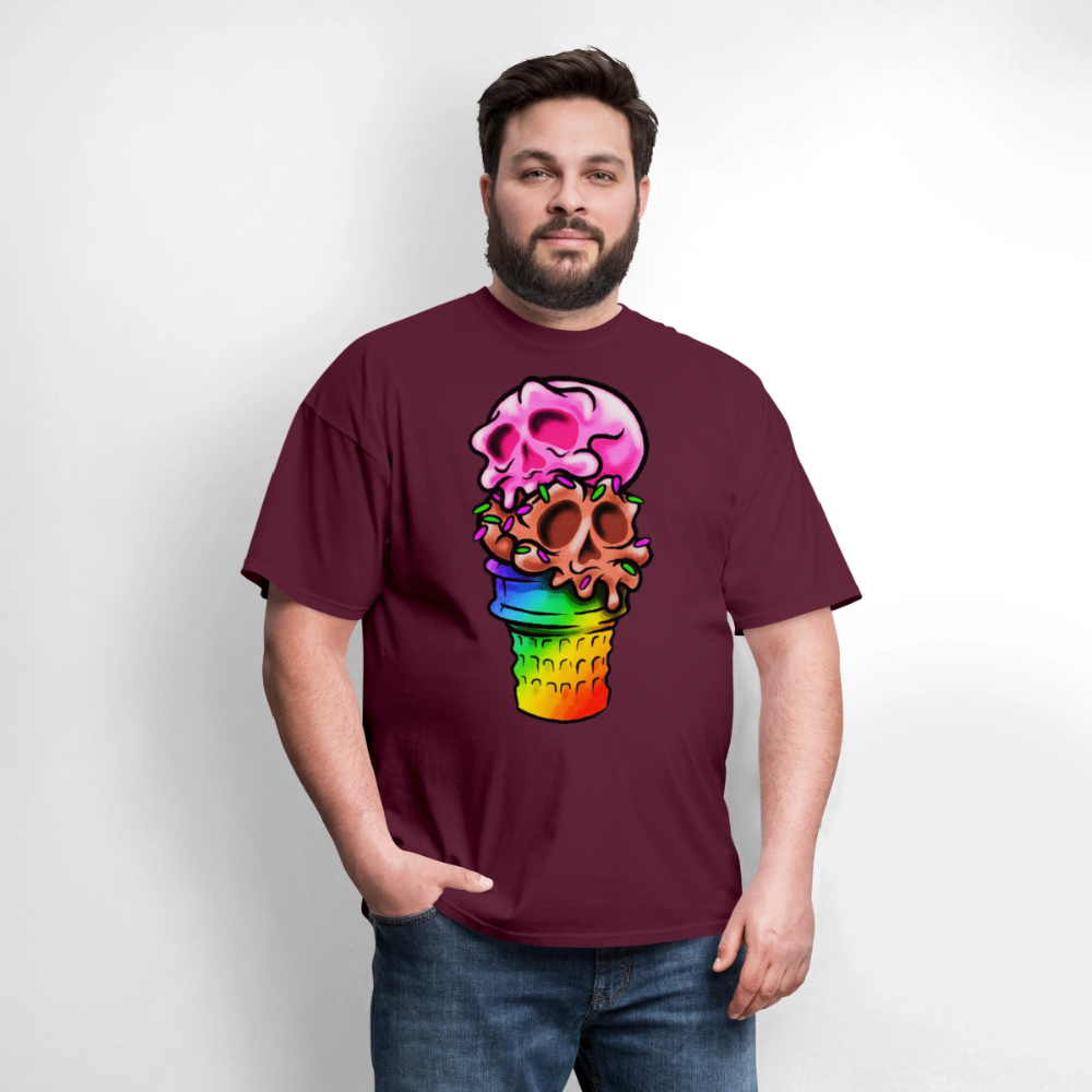 Cone Skull - burgundy