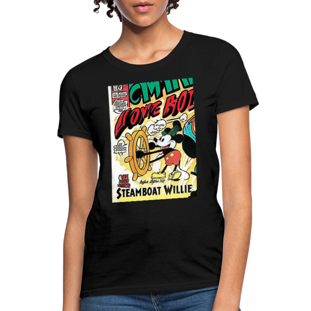 Steamboat Willie - black