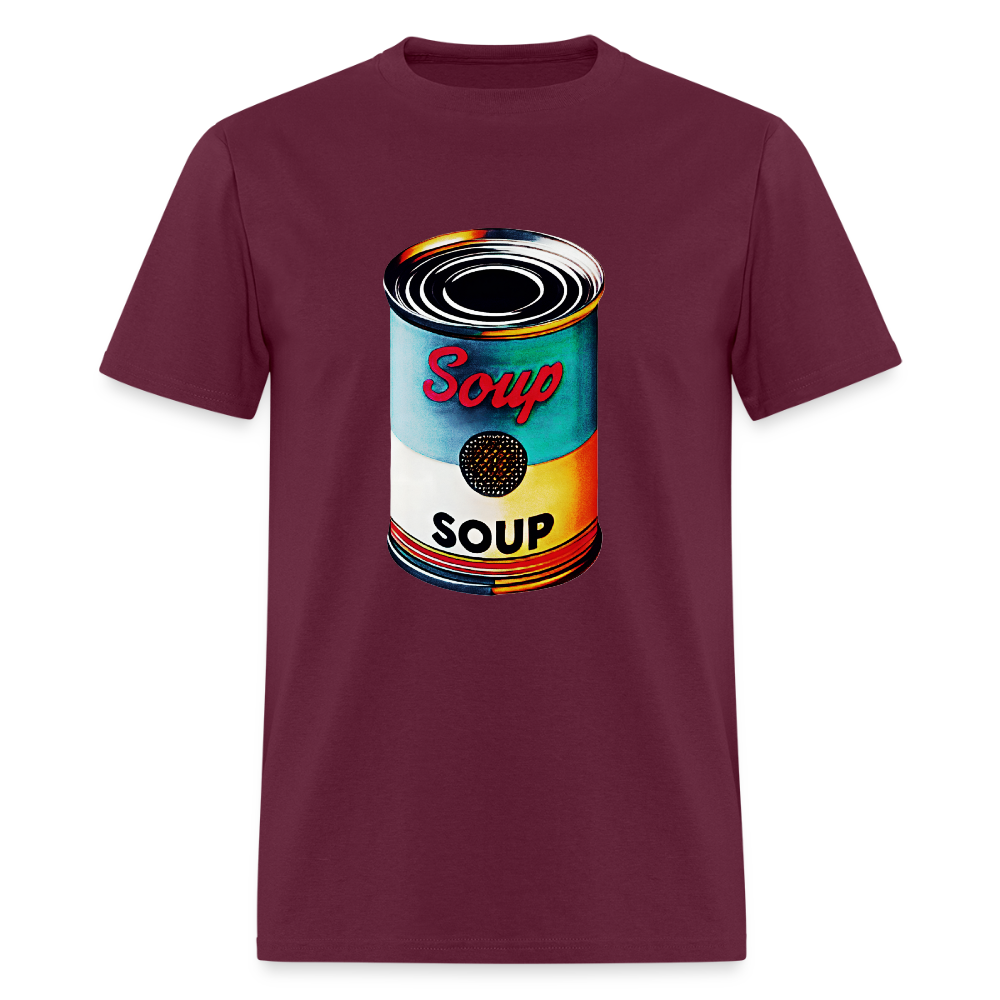 Canned Soup - burgundy