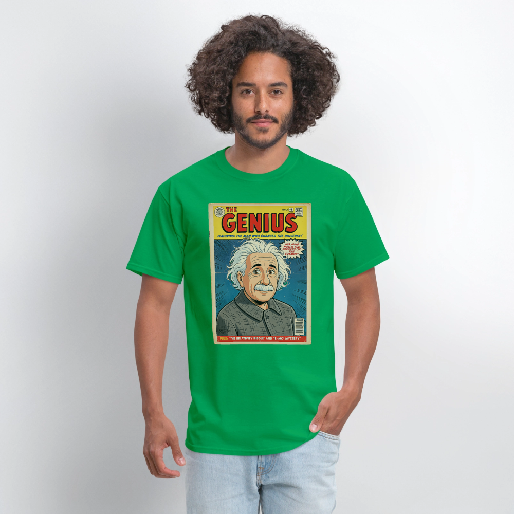 Albert Einstein #1 - bright green