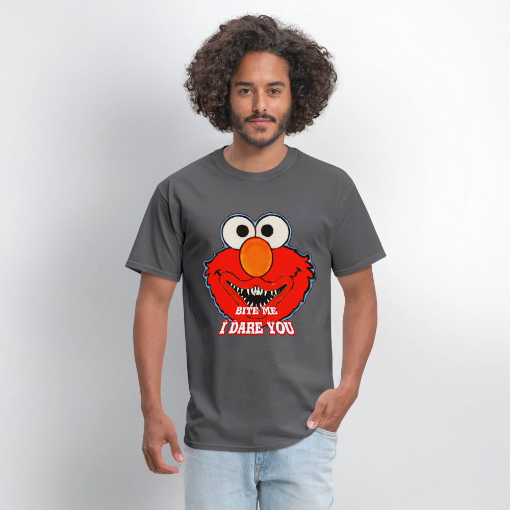 Bite Me Elmo - charcoal