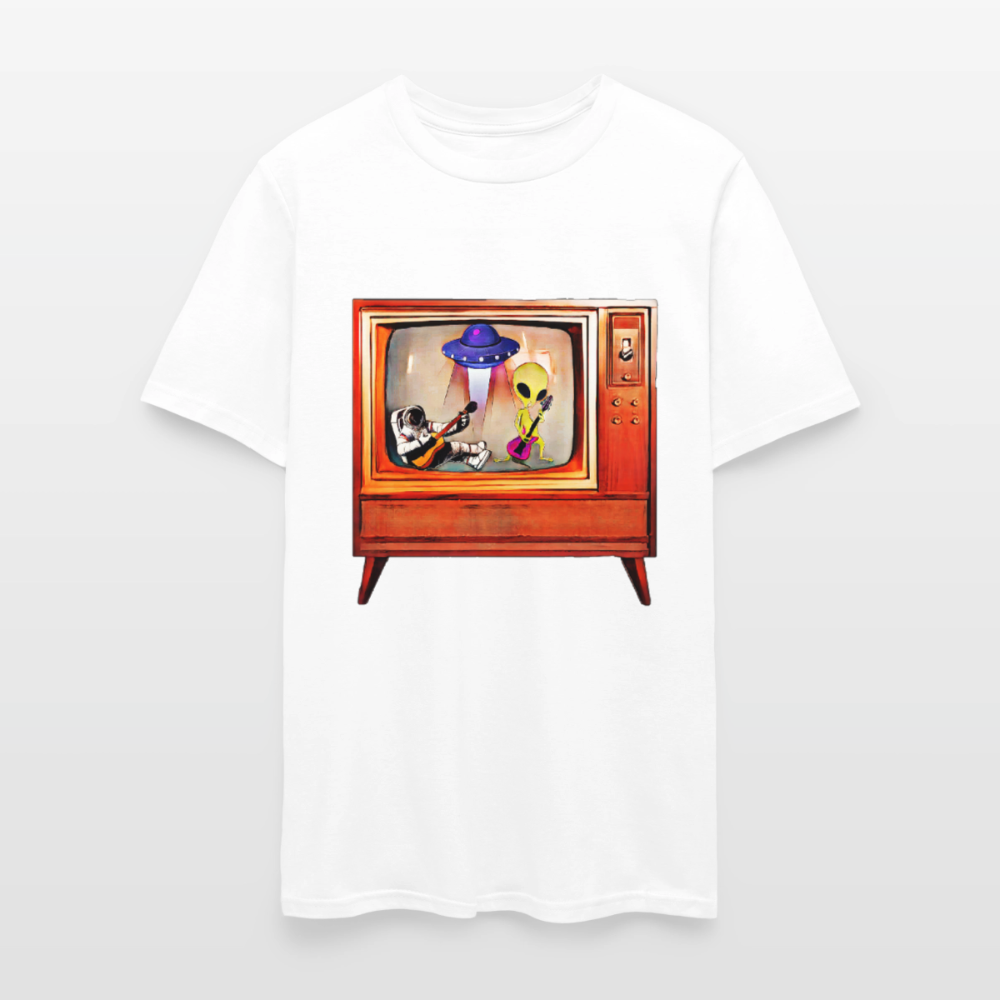 Rocking Astronaut and Alien - white