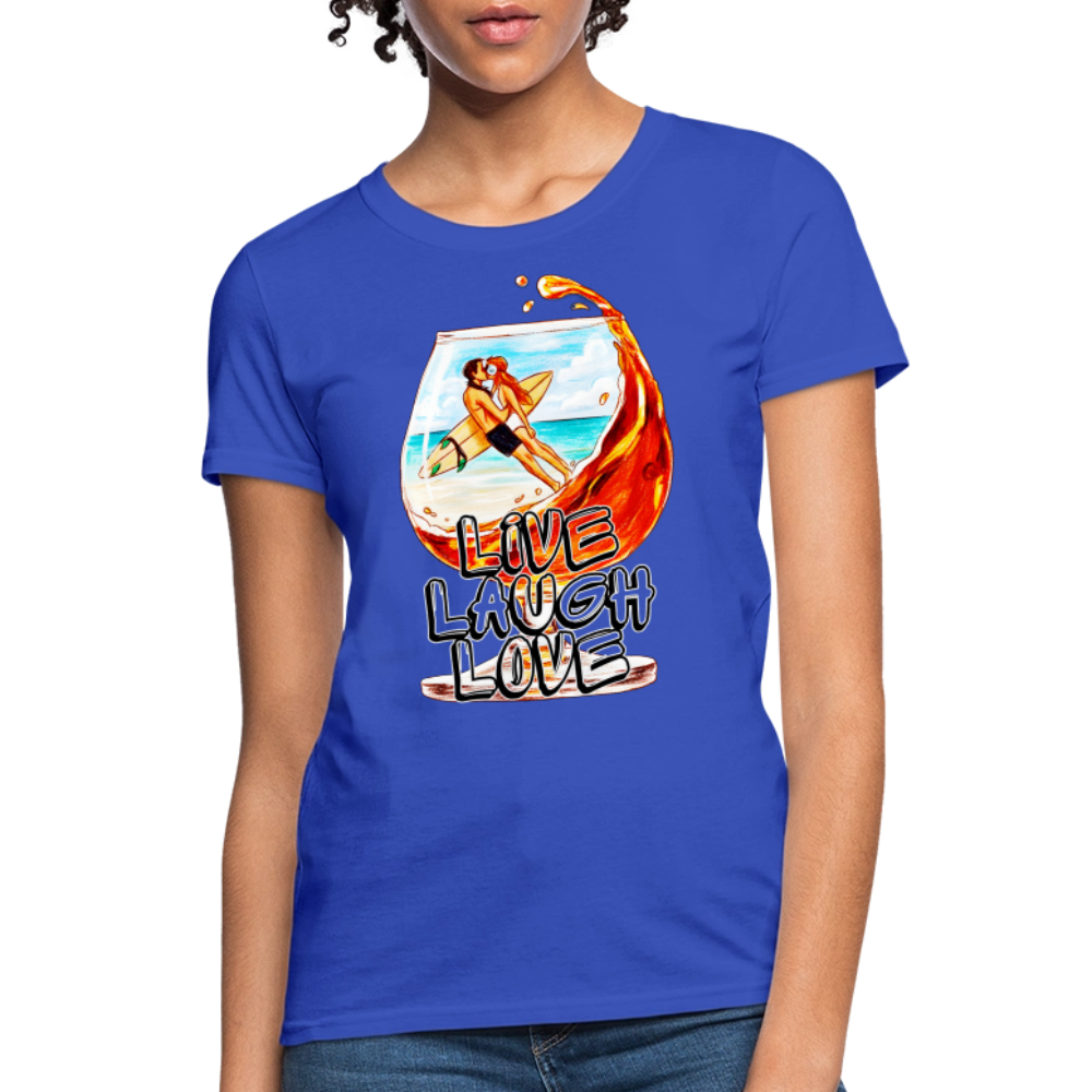 Live, Laugh, Love - royal blue