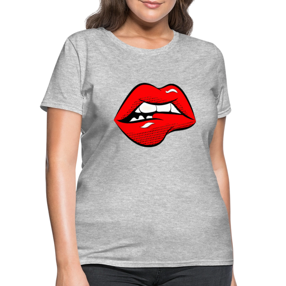 Lips - heather gray