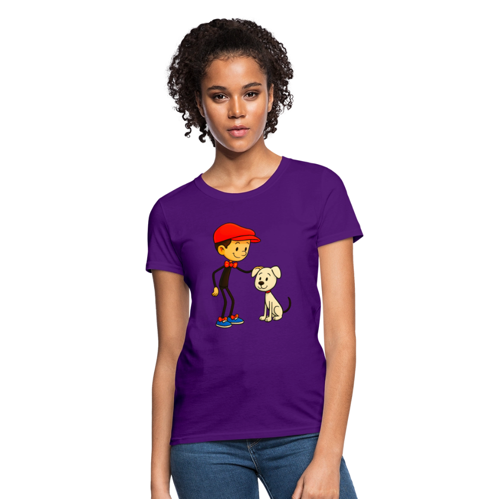 A Dog And His Best Friend - purple