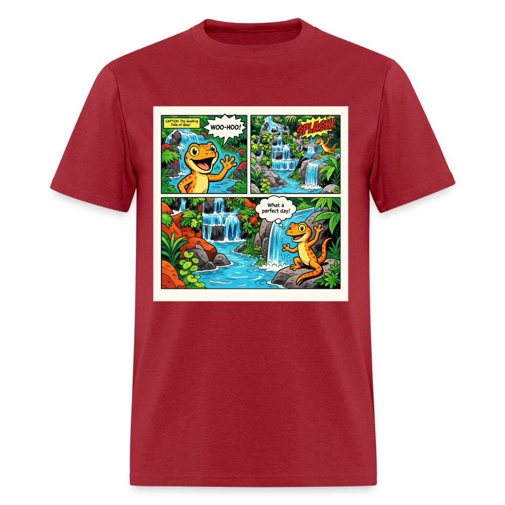 Comic Lizard - dark red
