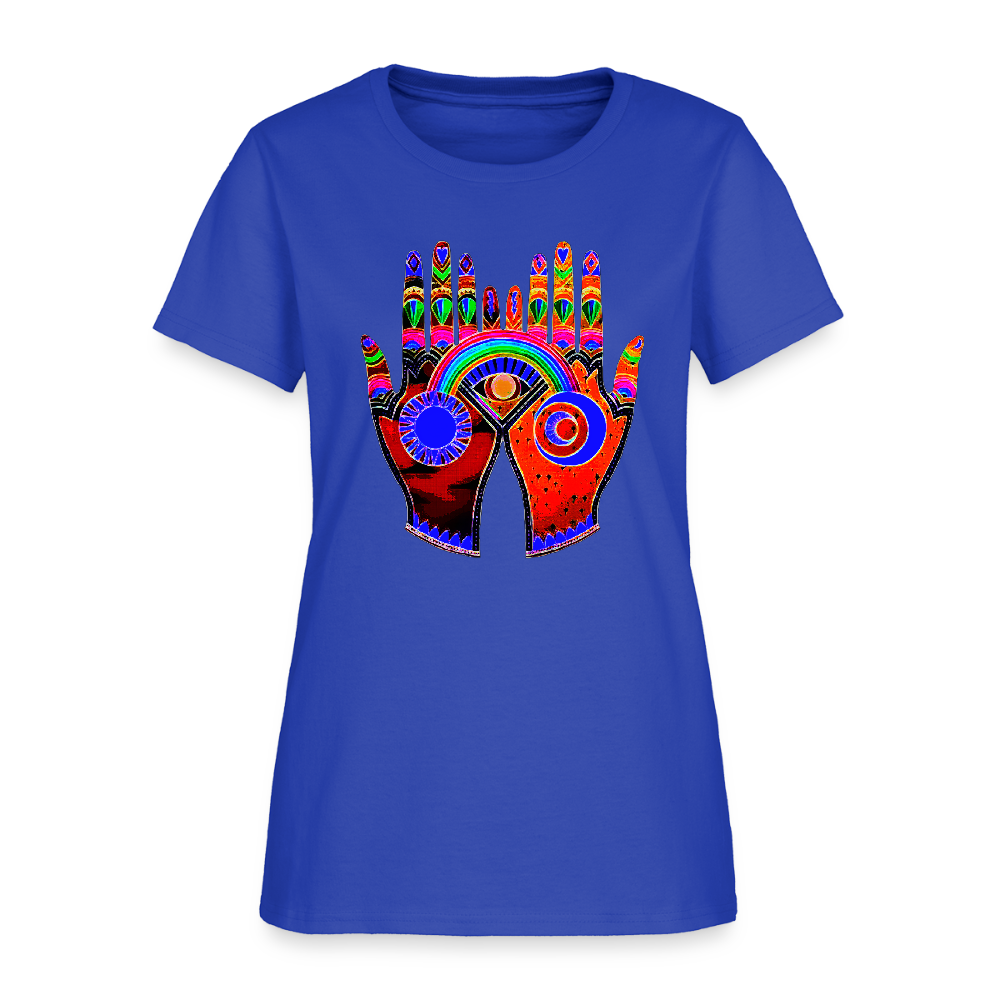 Open Hands - royal blue