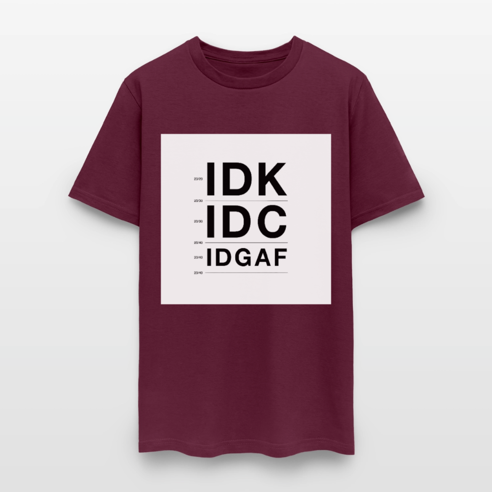 #2 IDK - burgundy