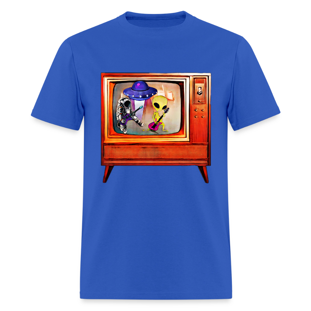 Rocking Astronaut and Alien #2 - royal blue