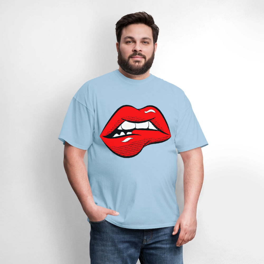 Lips - powder blue