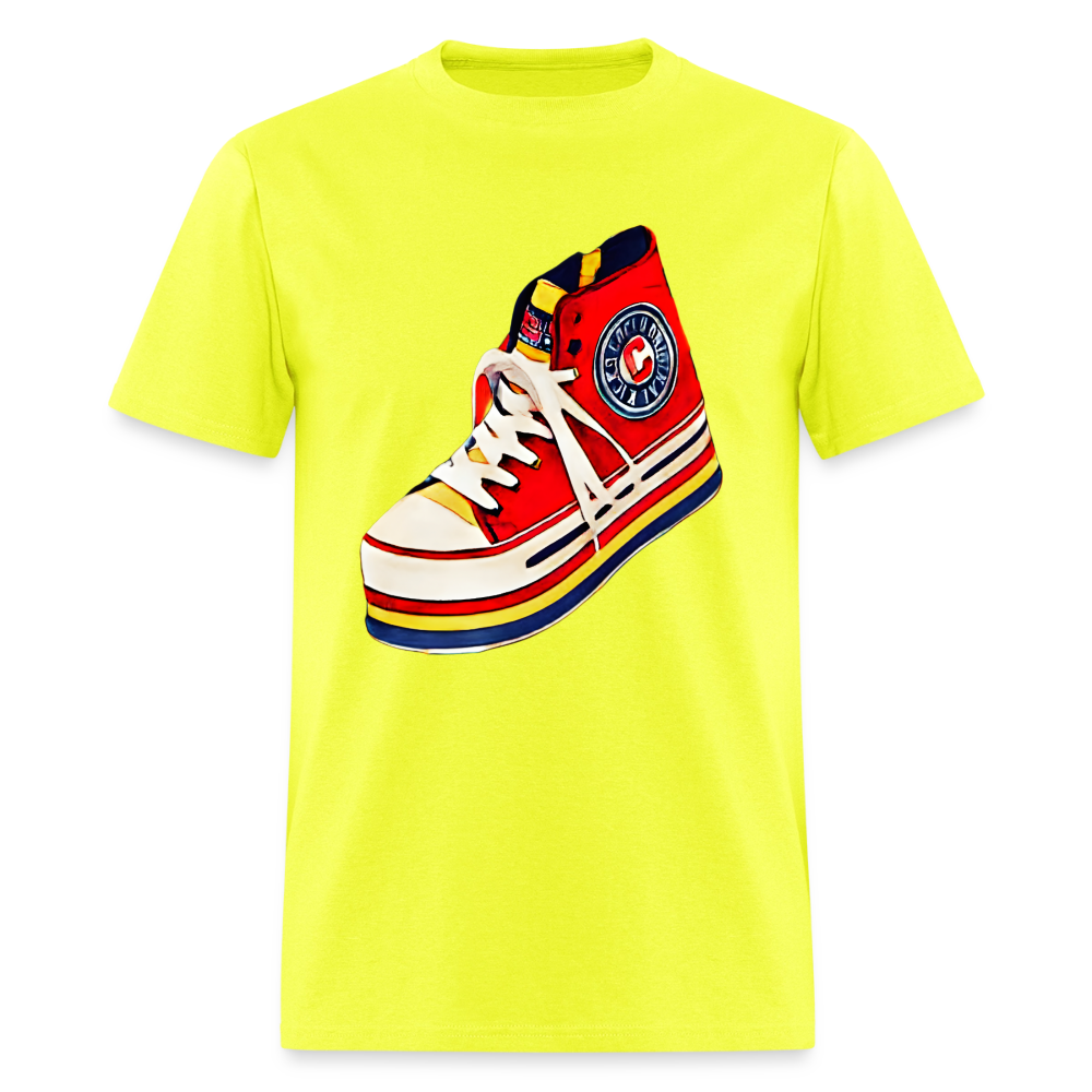 High Top Sneaker - safety green