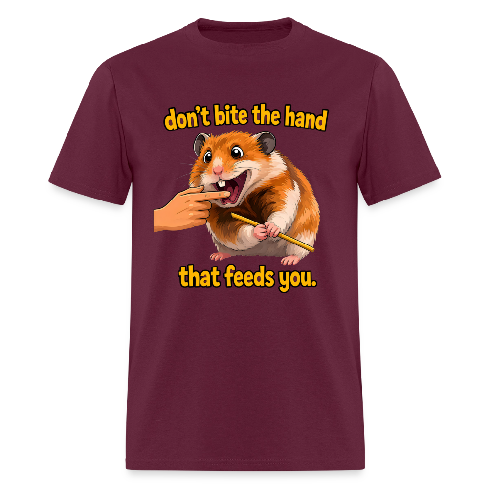 Don't Bite The Hand - burgundy