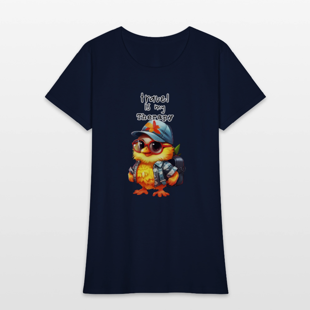 Travel Is My Therapy - navy