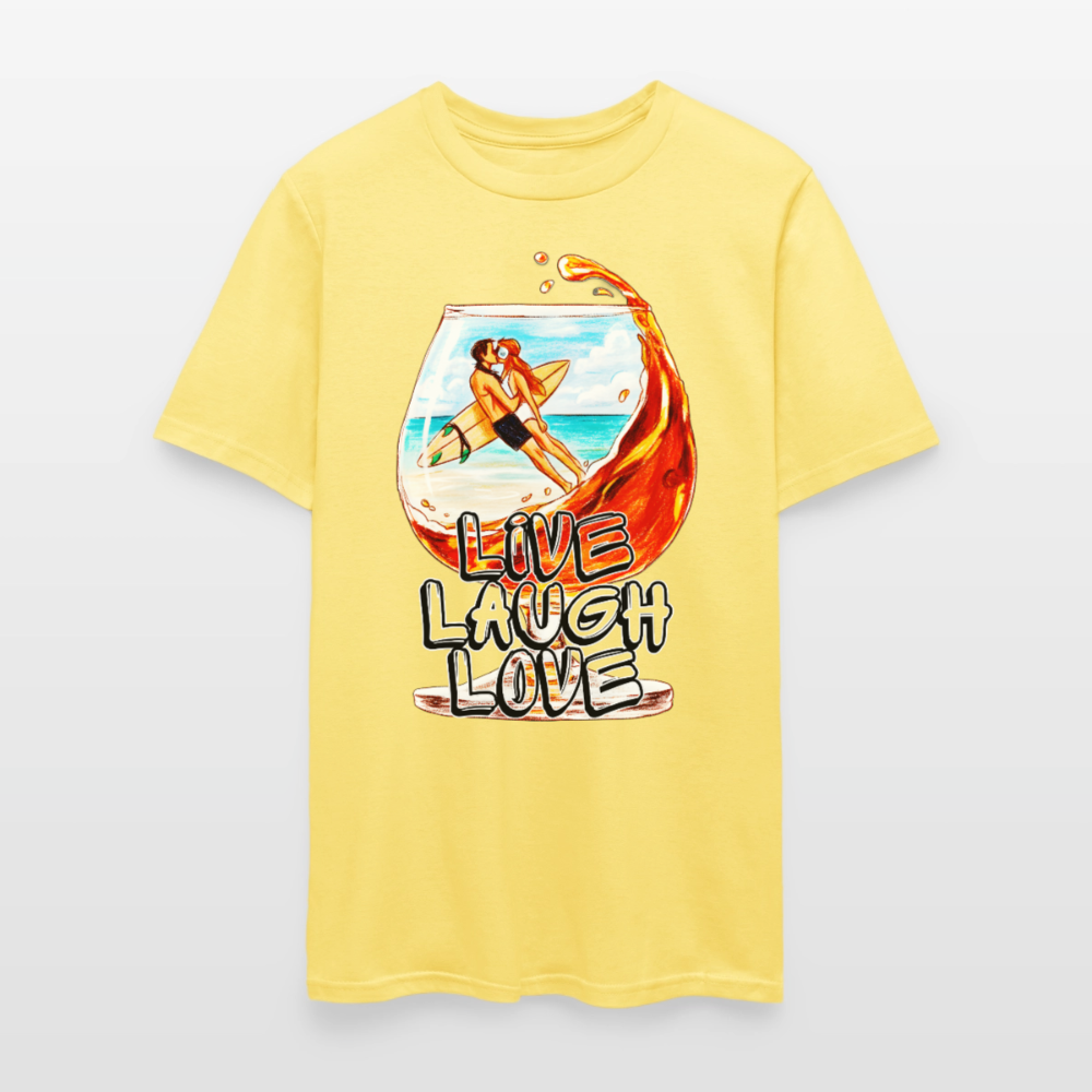 Live, Laugh, Love - cornsilk