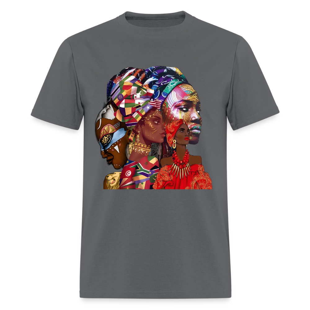 African Queens - charcoal