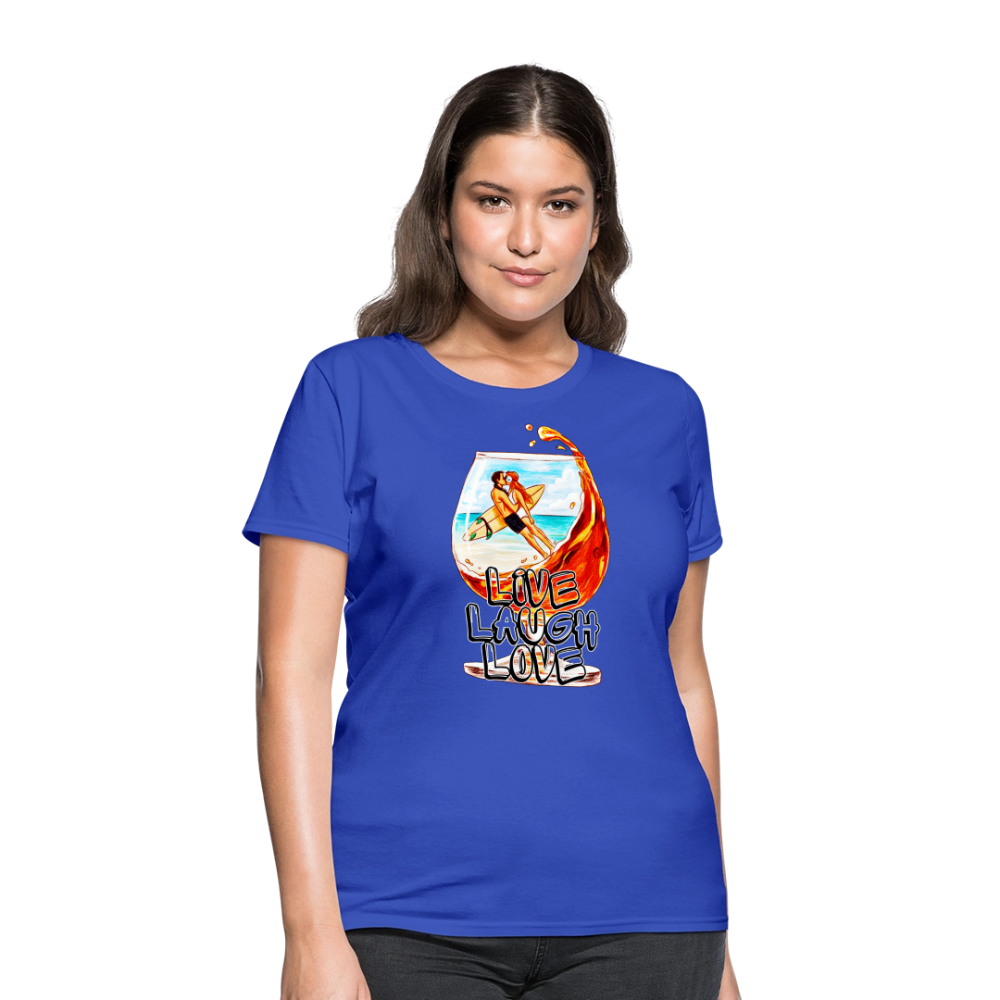 Live, Laugh, Love - royal blue