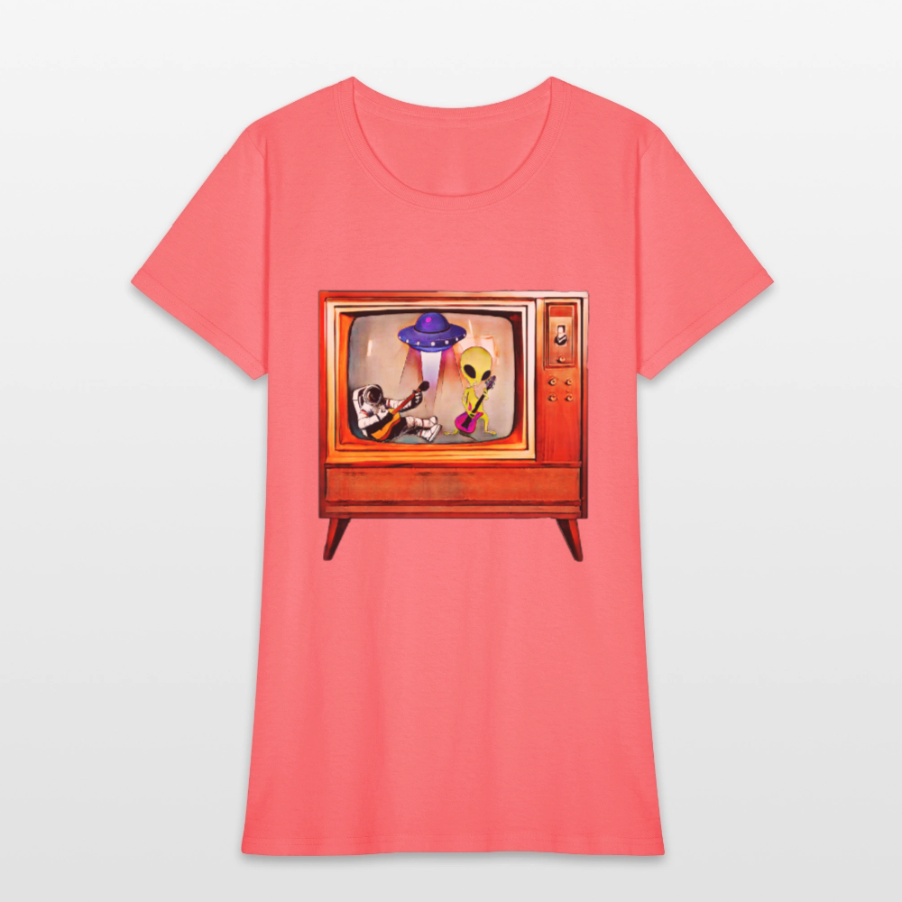 Rocking Astronaut and Alien - coral